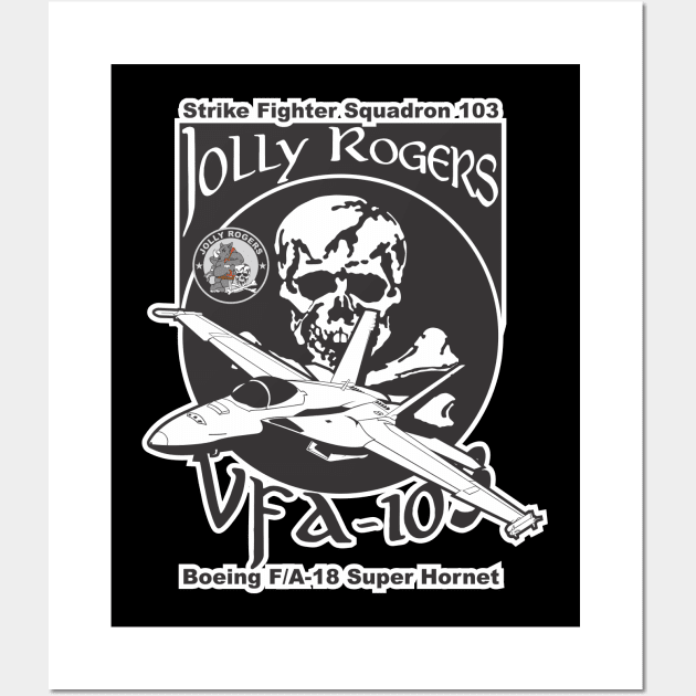 VFA-103 Jolly Rogers Wall Art by MBK